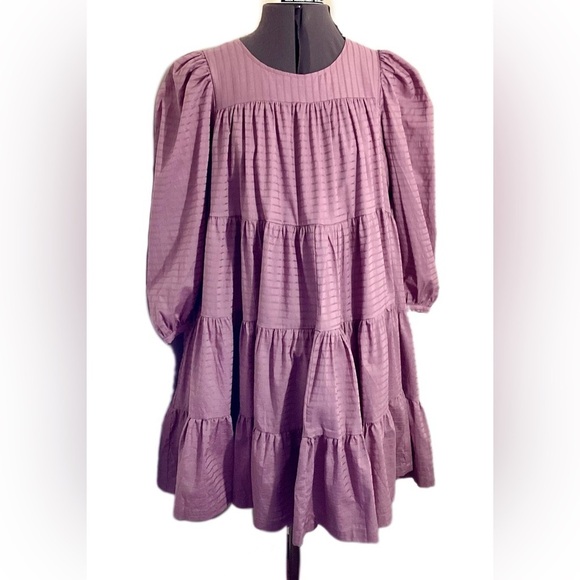 summersalt Dresses & Skirts - Summersalt The Tiered Mini Oversized Babydoll Dress Large